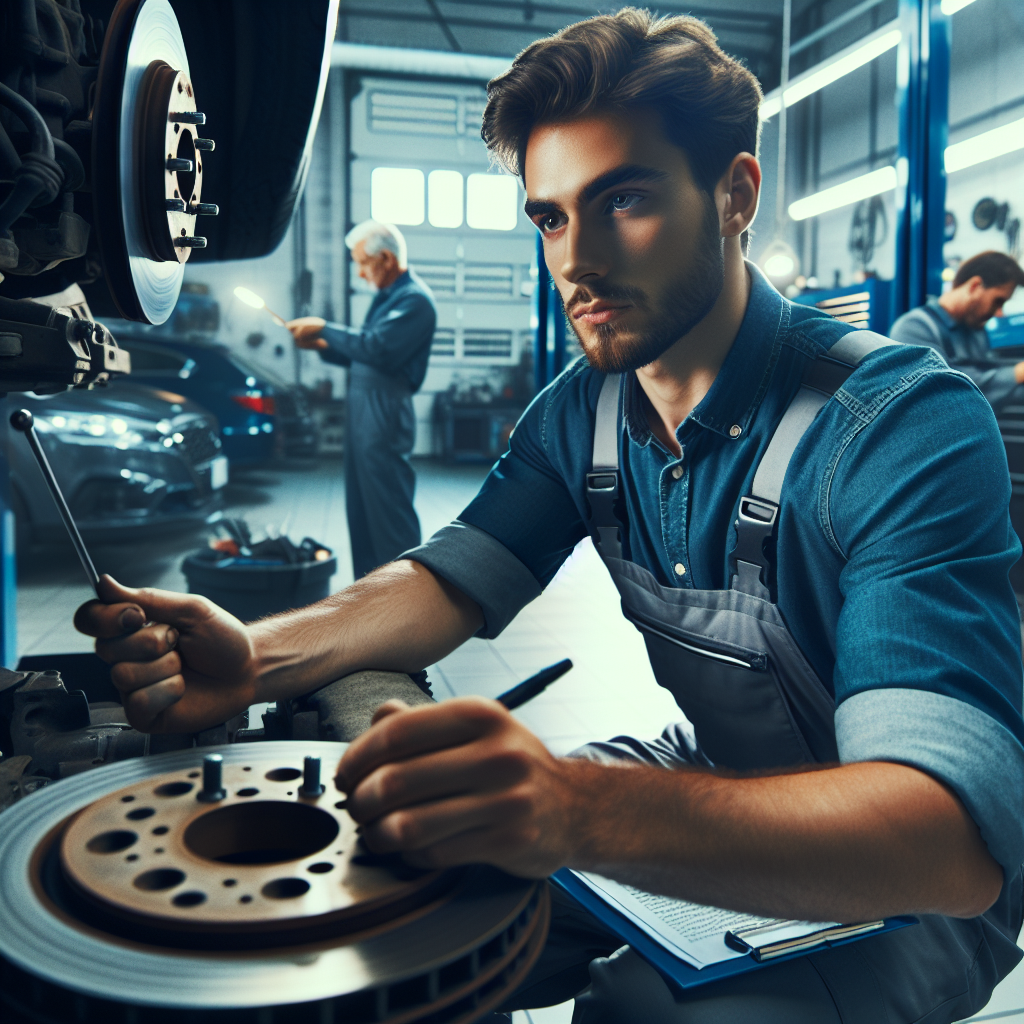 Cleveland Auto Repair experts demonstrating precision brake service with a focus on customer satisfaction.