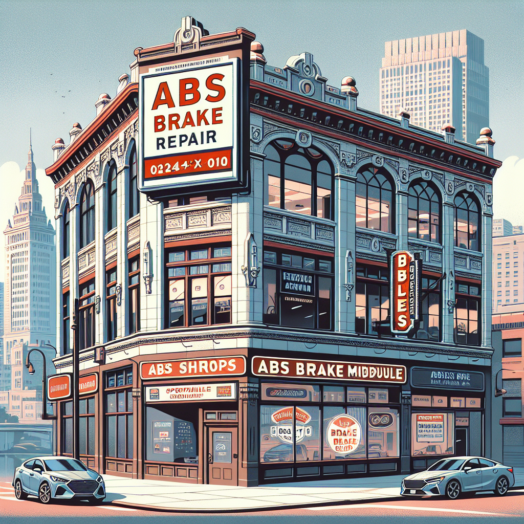 Cleveland Auto Repair shop exterior showcasing signage for premier ABS brake services.