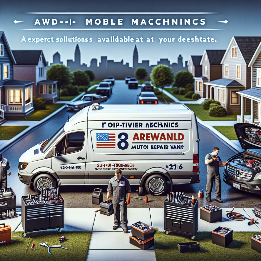 Top-tier mobile mechanics offering award-winning auto repair services in Cleveland, Ohio, bringing affordable and expert solutions right to your doorstep!